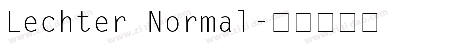 Lechter Normal字体转换
